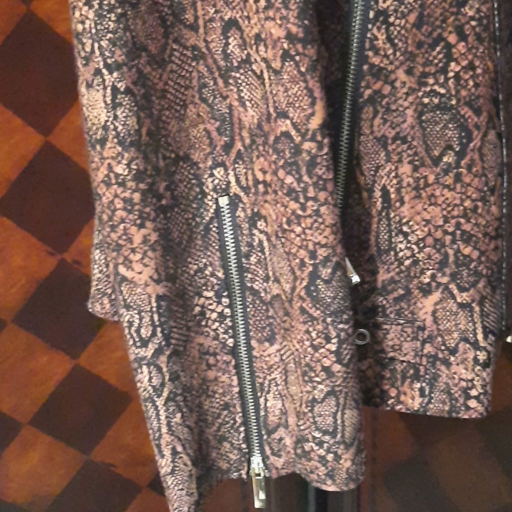 Python Print Moto Jacket  (NWNT) - Picture 4 of 15